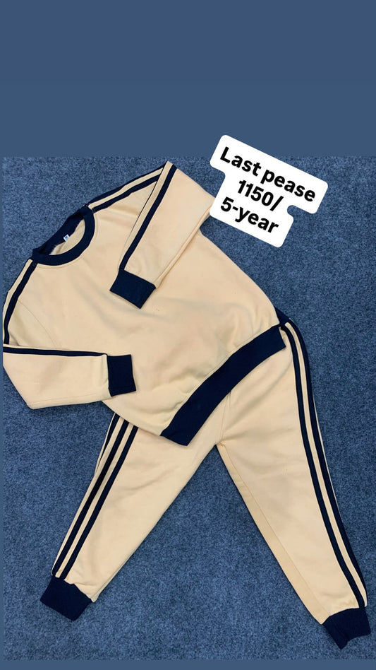 Kids Girls Boys Affordable Baby Outfits –- Winter Warm Fleece Track Suit Addidas