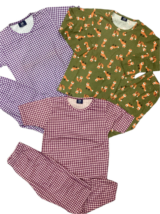 Kids Girls Boys Summer Pj Suit 6-7 Year