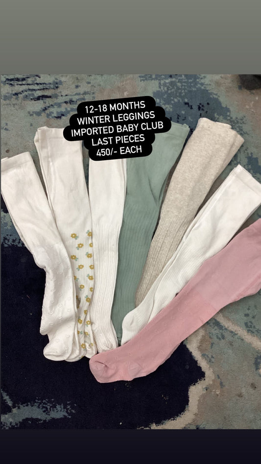 Kids Boys Girls Affordable Baby Outfits –- Winter Warm Branded Imported Woolen Leggings