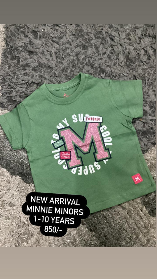 Kids Boys Summer Original Minnie Minors Shirt M Super COol
