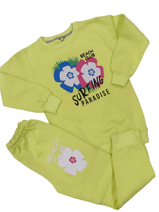 Kids Girls Winter Warm Fleece Track Suit 7-8 Year