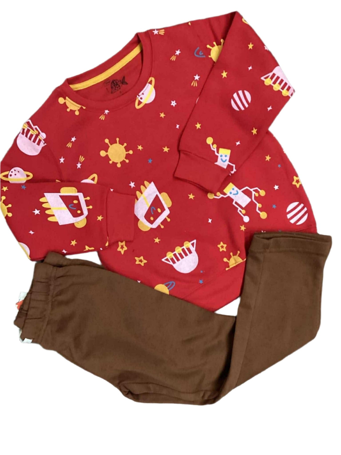 Kids Boys Winter Warm Fleece Pack of 2 Shirt with Hoodie 5-6 Year