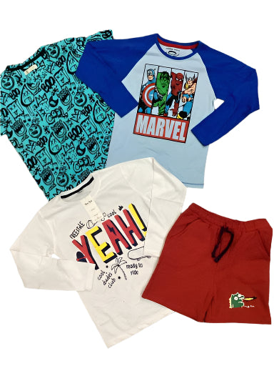 Kids Boys Summer Deals 7-8 Years Shirts and Shorts