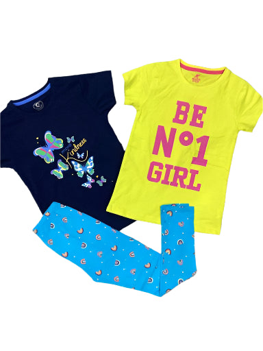 Kids Girls Summer Deals 7-8 Years Shirts and Tights