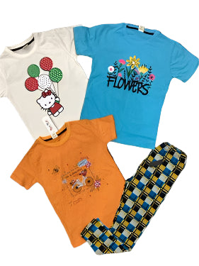 Kids Girls Summer Deals 7-8 Years Shirts and Tight