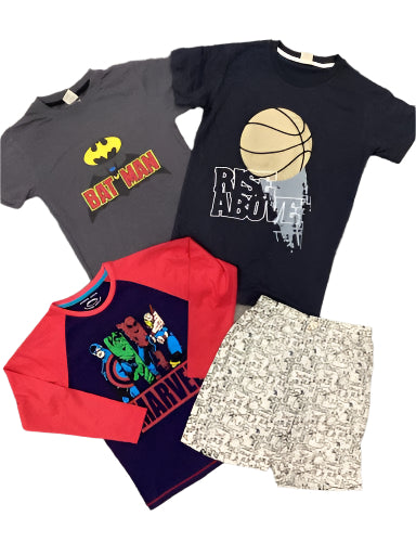 Kids Boys Summer Deals 7-8 Years Shirts and Shorts