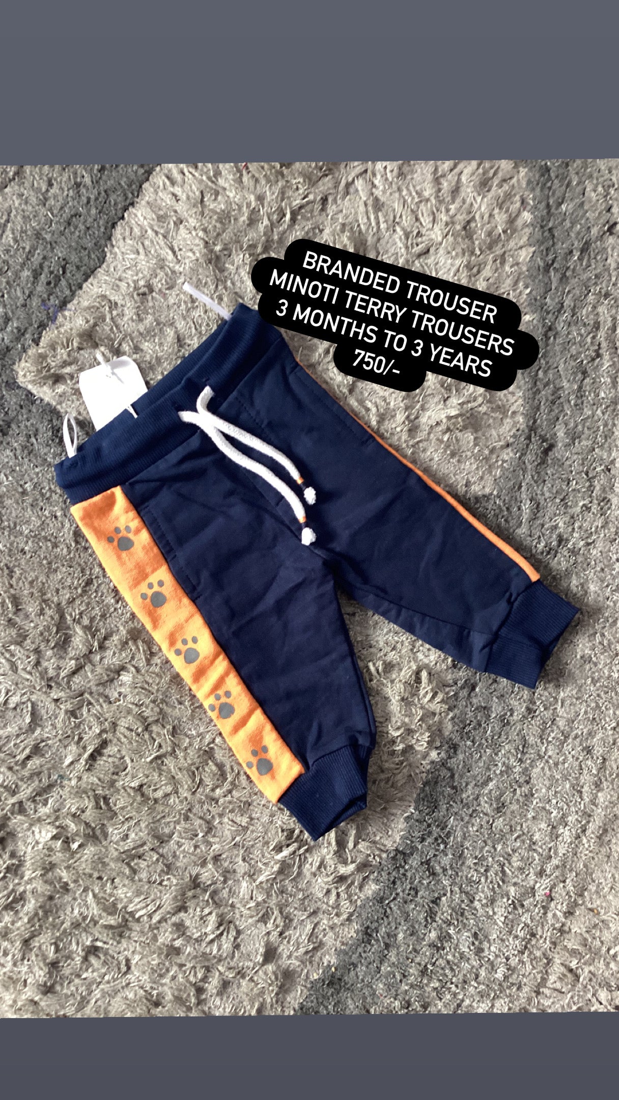 Kids Infant Girls Boys Affordable Baby Outfits –- Winter Warm Trousers Branded fleece