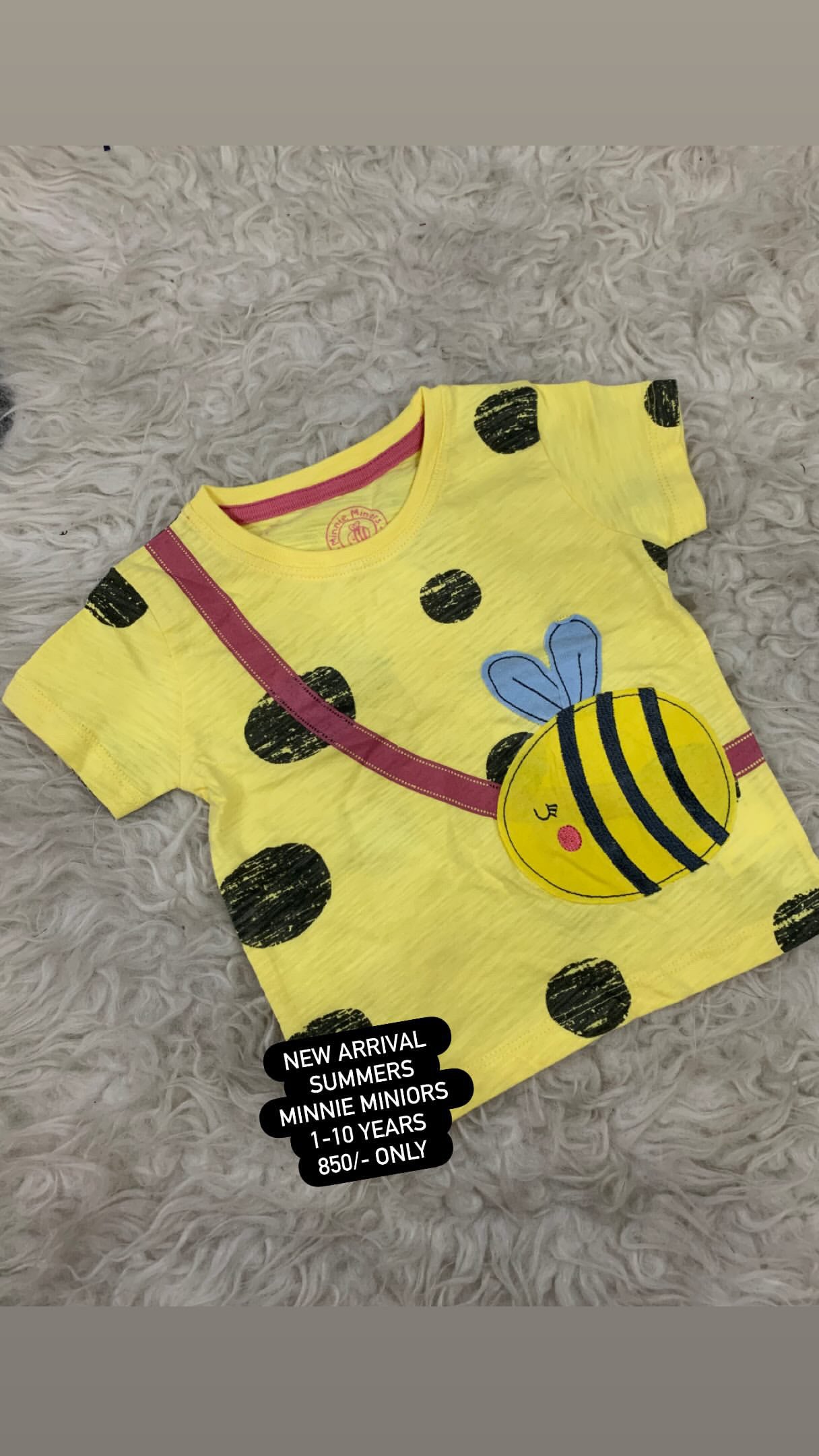 Kids Girls Affordable Baby Outfits –- Summer New Arrival Original Branded Tops