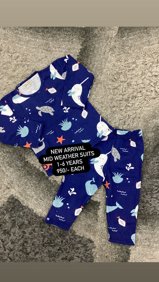 Kids Girls Boys Affordable Baby Outfits –- Winter Mid Weather Full Sleeves Branded Imported Sets