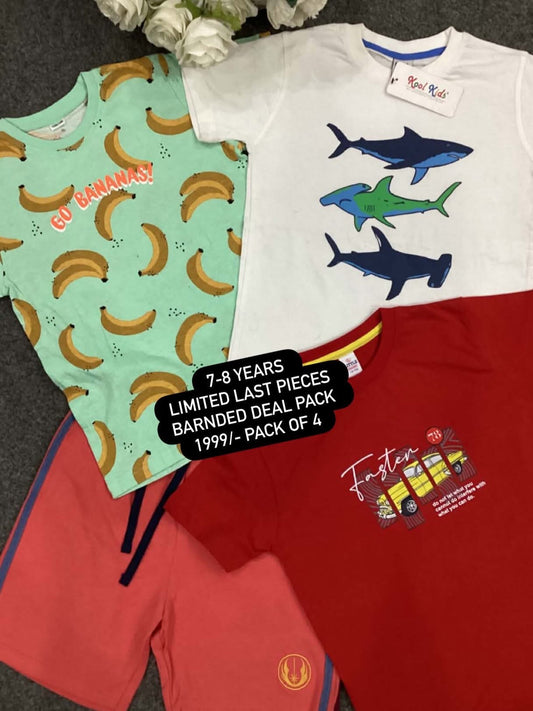 Kids Affordable Collection 2026: Kids Boys Branded Packs Deal Summer Sale 7-8 Years