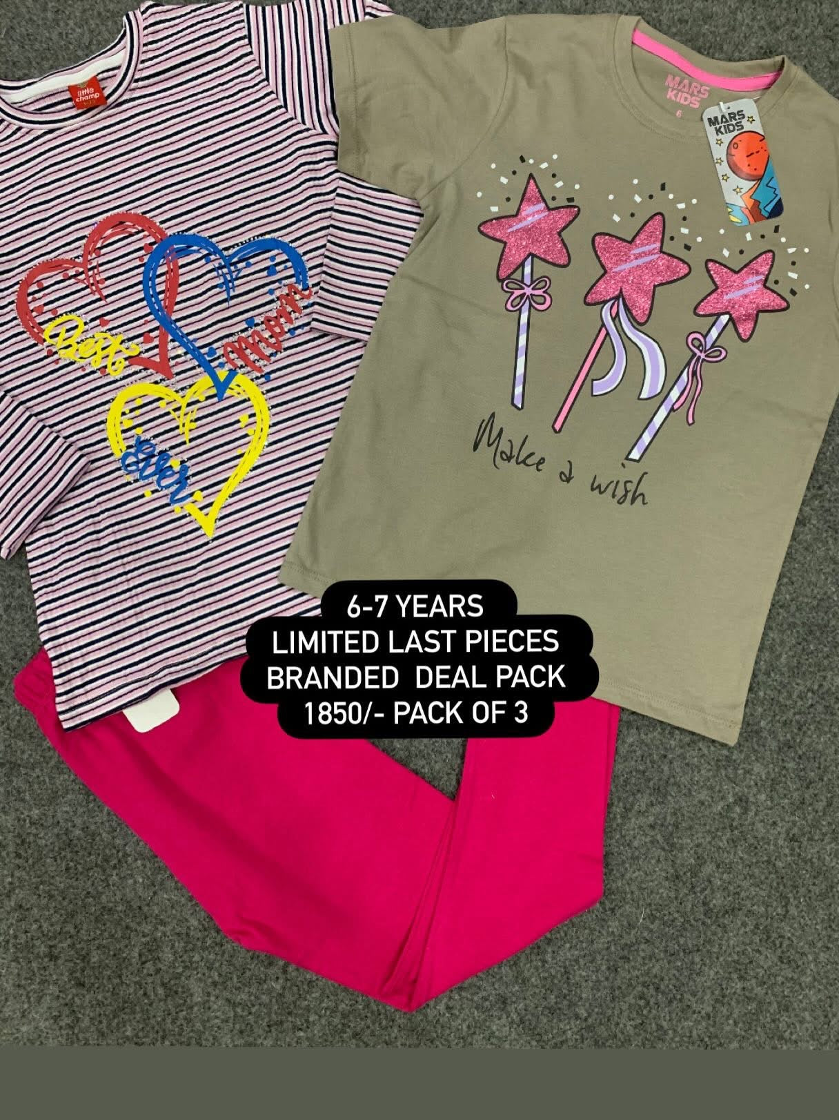 Kids Affordable Collection 2026: Kids Girls Branded Packs Deal Summer Sale 6-7 Years