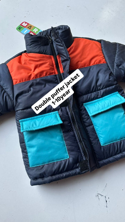 Kids Boys Girls Affordable Baby Outfits –- Winter Warm Branded Puffer Jacket