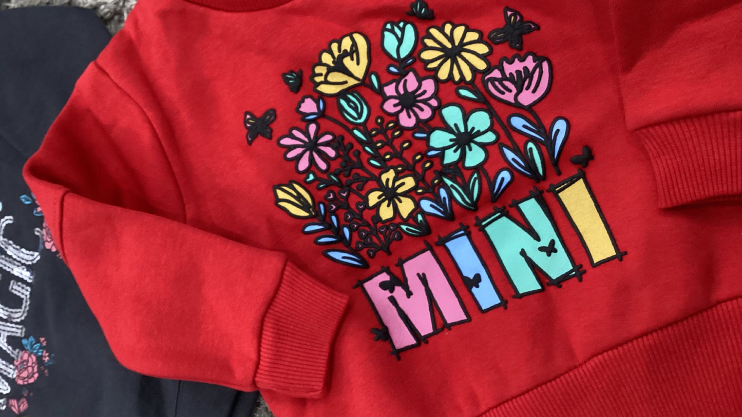 Kids Girls Affordable Baby Outfits –- Winter Warm Fleece High Quality Branded Sweat Shirt