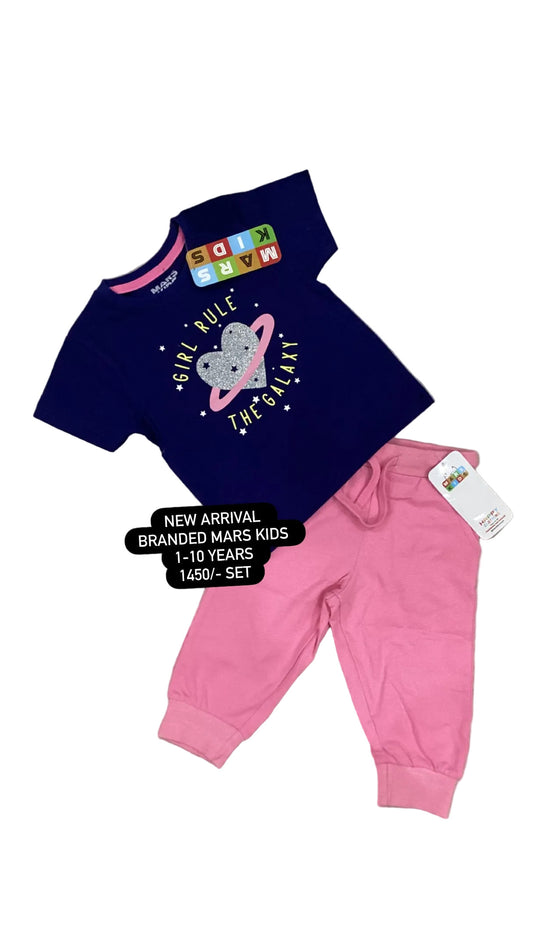 Kids Girls Affordable Baby Outfits –- Summer New Arrival Original Branded Shirt with Trouser
