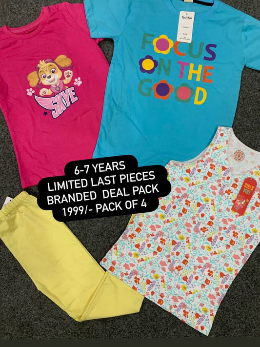 Kids Affordable Collection 2026: Kids Girls Branded Packs Deal Summer Sale 6-7 Years