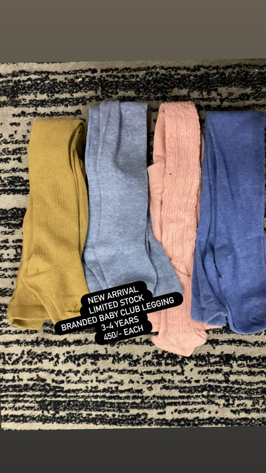 Kids Boys Girls Affordable Baby Winter Warm Leggings Pack of 3