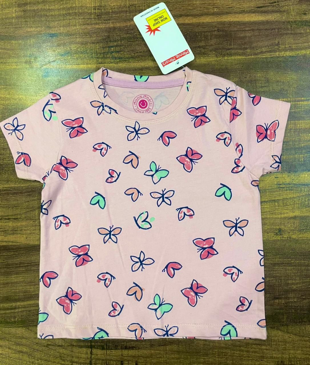 Kids Girls Affordable Baby Outfits –- Summer New Arrival Original Minnie Minors T-Shirt