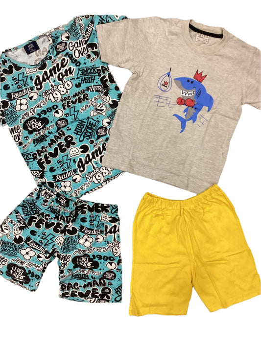 Kids Girls Boys Summer Pj Suit 6-7 Year