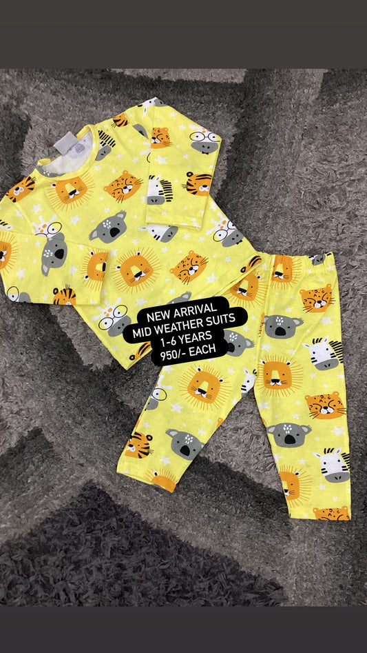 Kids Girls Boys Affordable Baby Outfits –- Winter Mid Weather Full Sleeves Branded Imported Sets