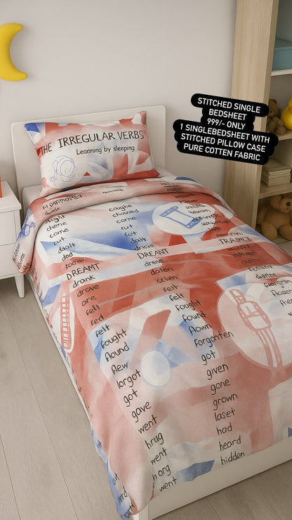 Kids Bedding Affordable Baby –- Single Bedsheet Imported Fabric Stiched with Single Pilow