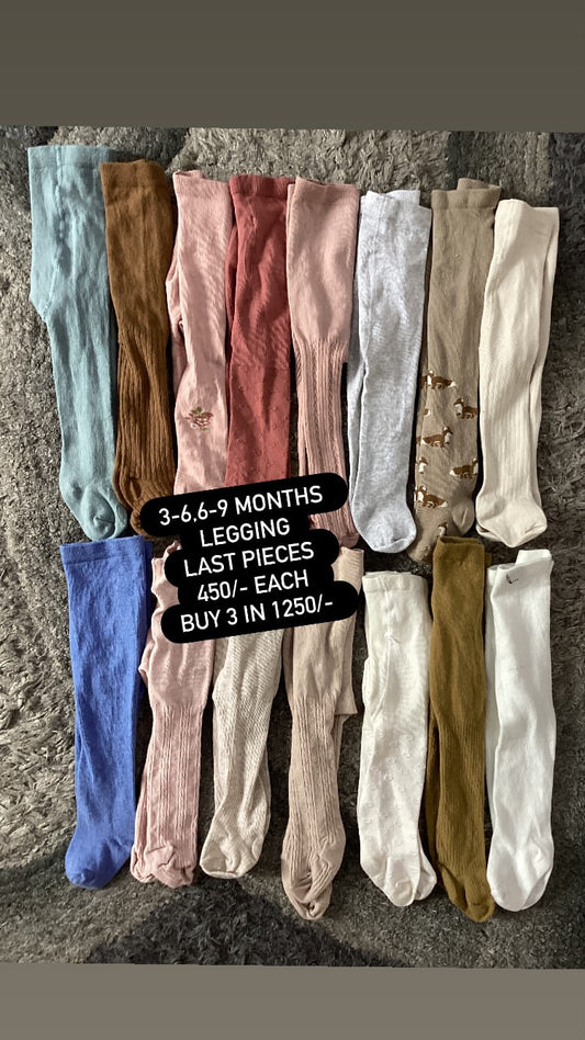 Kids Boys Girls Affordable Baby Winter Warm Leggings Pack of 3