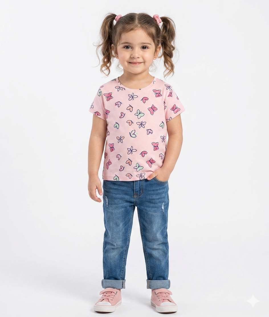 Kids Girls Affordable Baby Outfits –- Summer New Arrival Original Minnie Minors T-Shirt