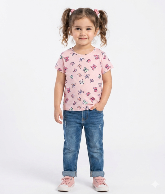 Kids Girls Affordable Baby Outfits –- Summer New Arrival Original Minnie Minors T-Shirt
