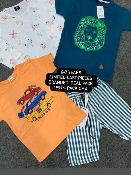 Kids Affordable Collection 2026: Kids Boys Branded Packs Deal Summer Sale 6-7 Years