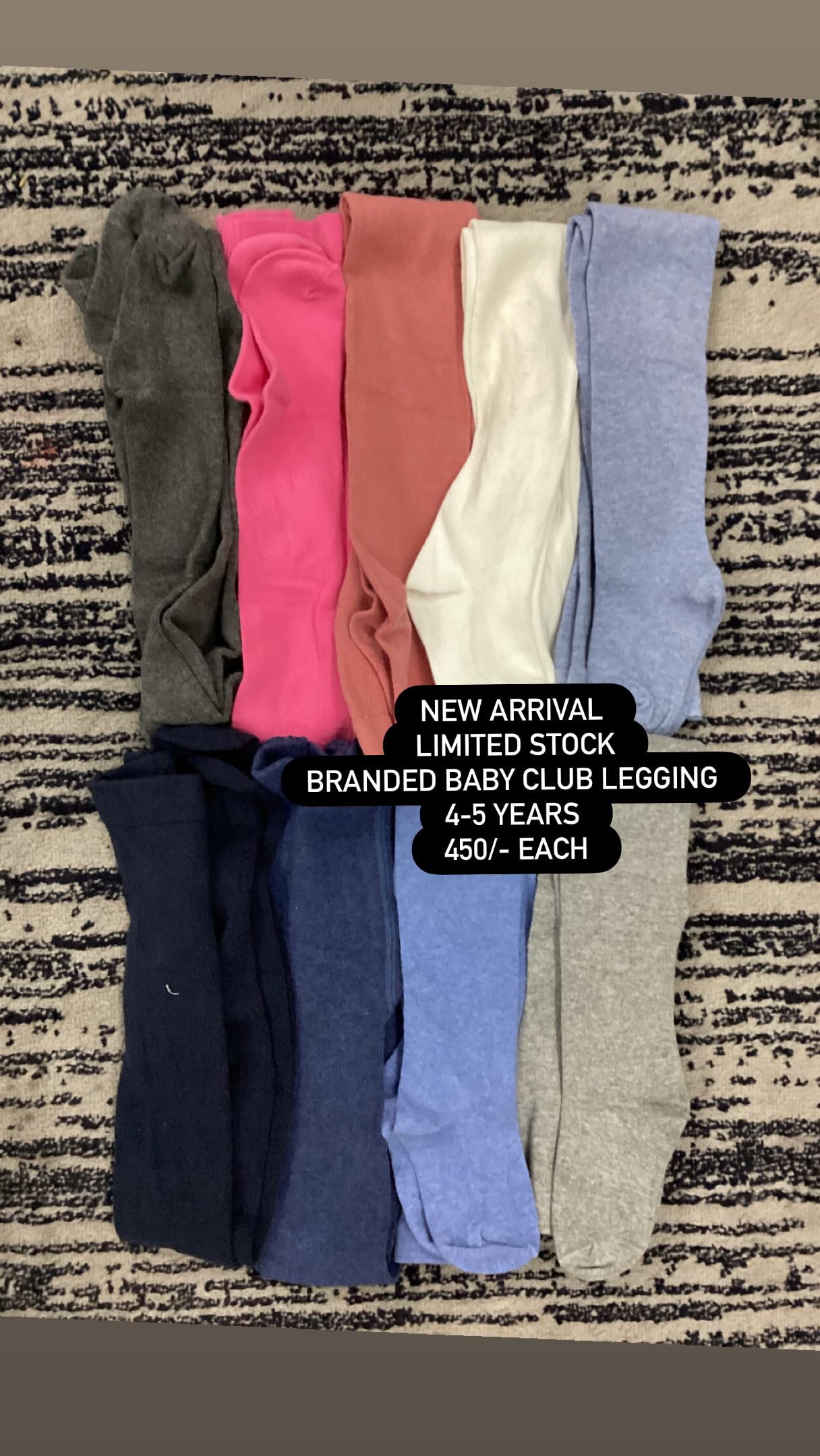 Kids Boys Girls Affordable Baby Winter Warm Leggings Pack of 3