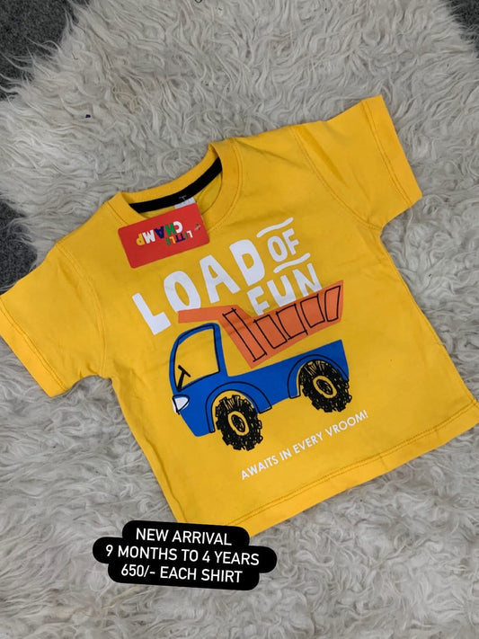 Kids Girls Boys Affordable Baby Outfits –- Summer New Arrival Original Branded Shirt