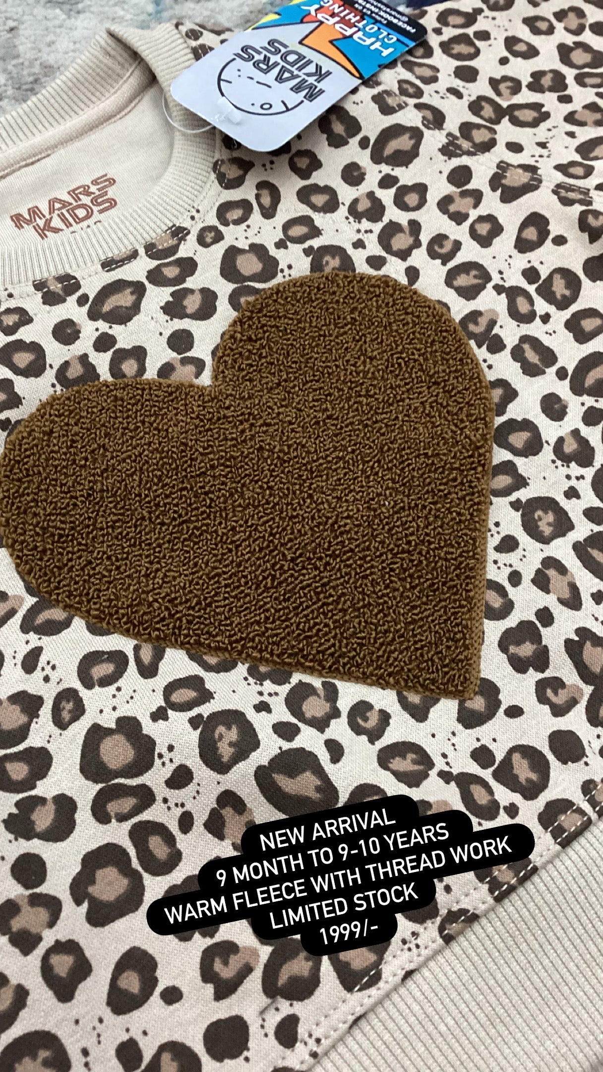 Kids Girls Affordable Baby Outfits –- Winter Warm Fleece Branded Track Suit