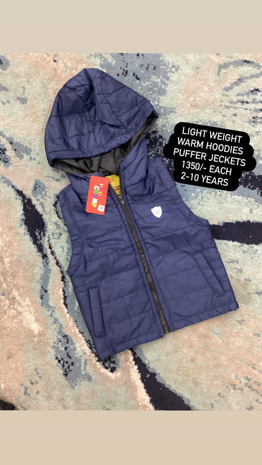 Kids Girls Boys Affordable Baby Outfits –- Warm Puffer Jacket Branded Winter Sleeveless