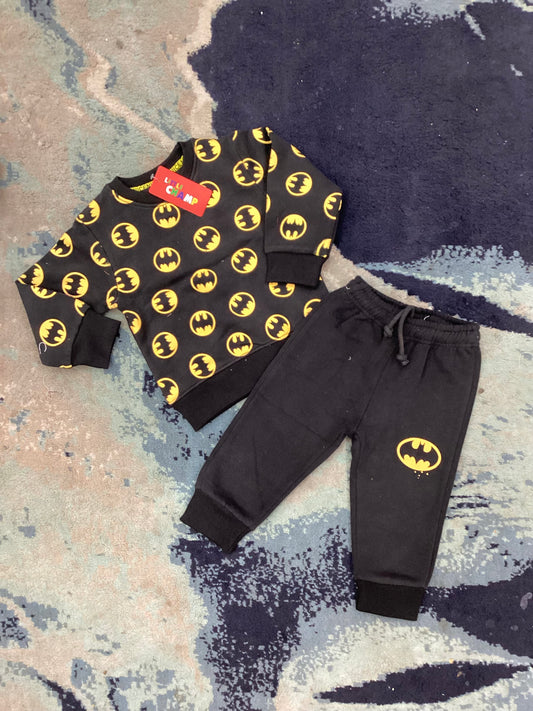 Kids Boys Affordable Baby Outfits –- Winter Warm Fleece Branded Track Suit