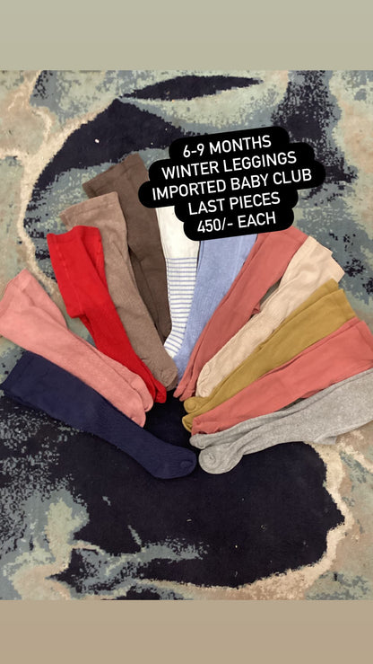 Kids Infant Affordable Baby Outfits –- Winter Warm Branded Imported Woolen Leggings