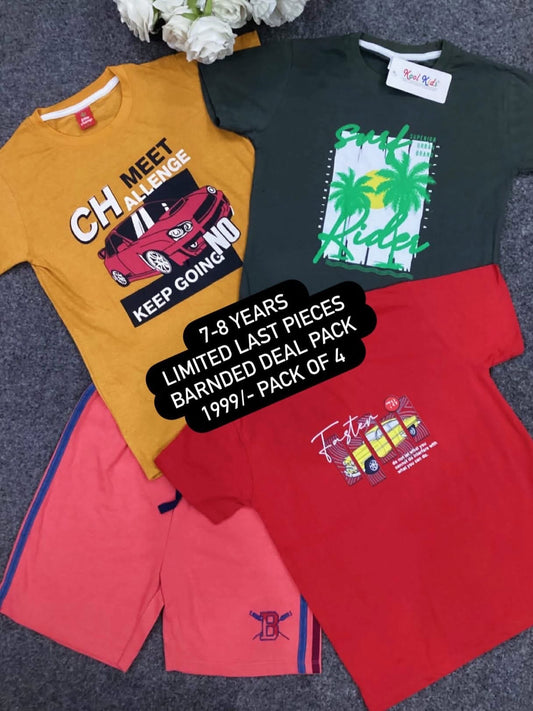 Kids Affordable Collection 2026: Kids Boys Branded Packs Deal Summer Sale 7-8 Years