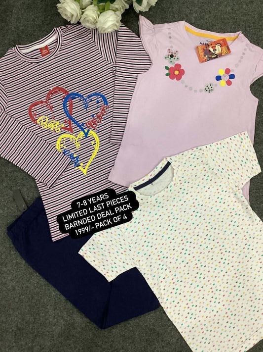 Kids Affordable Collection 2026: Kids Girls Branded Packs Deal Summer Sale 7-8 Years