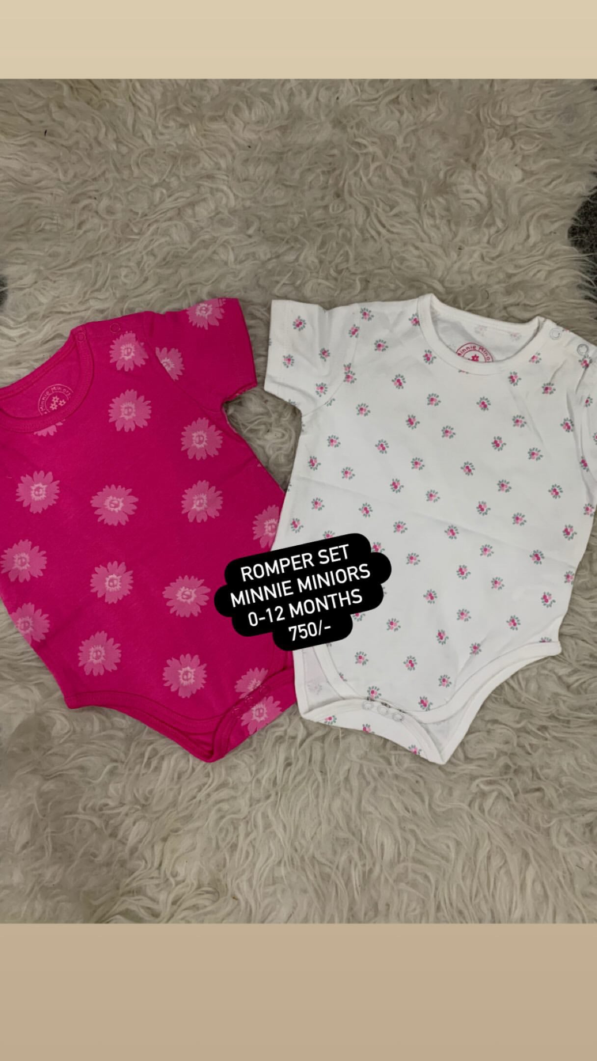 Kids Infant Affordable Baby Outfits –- Summer New Arrival Minnie Minors Romper