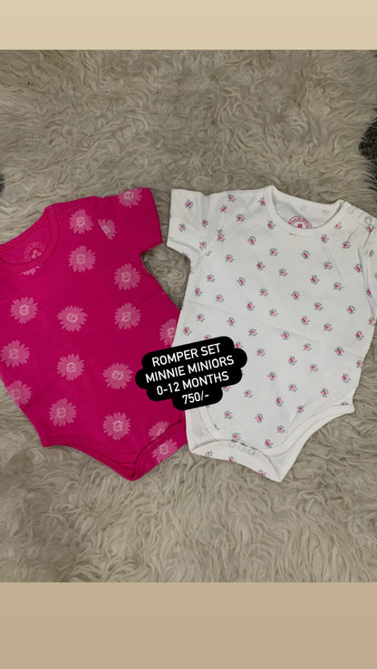 Kids Infant Affordable Baby Outfits –- Summer New Arrival Minnie Minors Romper