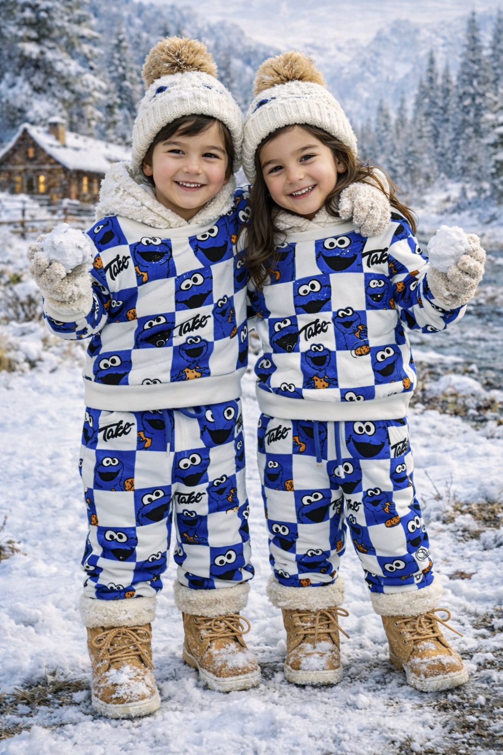 Kids Girls Boys Affordable Baby Outfits –- Winter Warm Original Branded Track Suits
