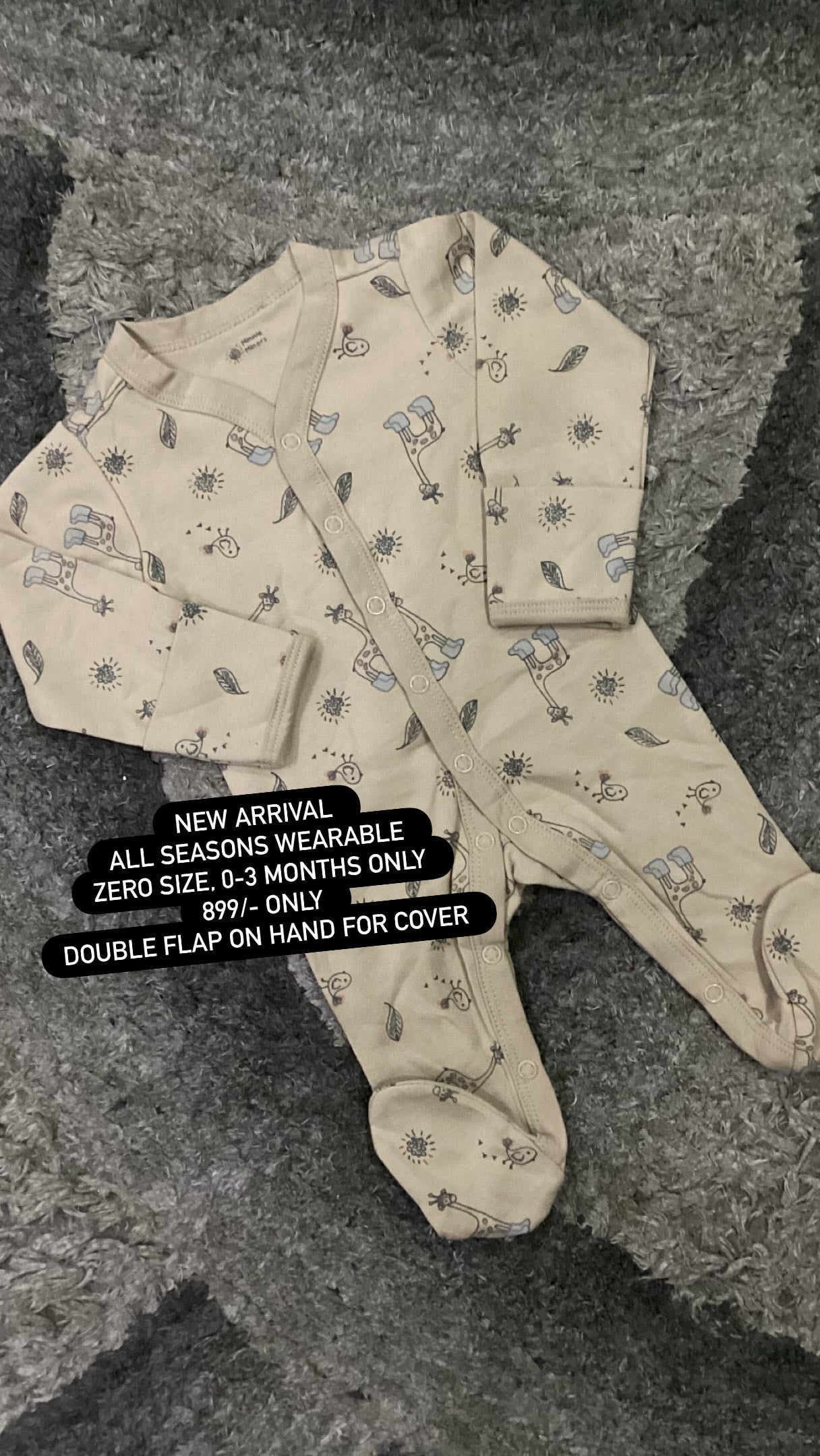 Kids Infant Affordable Baby Outfits –- Winter Original Minnie Minors Full Length Romper