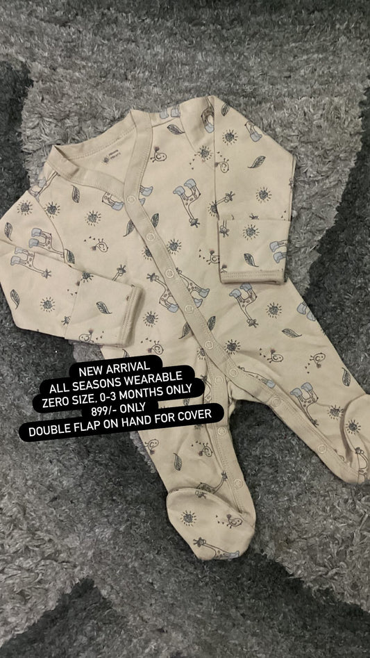 Kids Infant Affordable Baby Outfits –- Winter Original Minnie Minors Full Length Romper