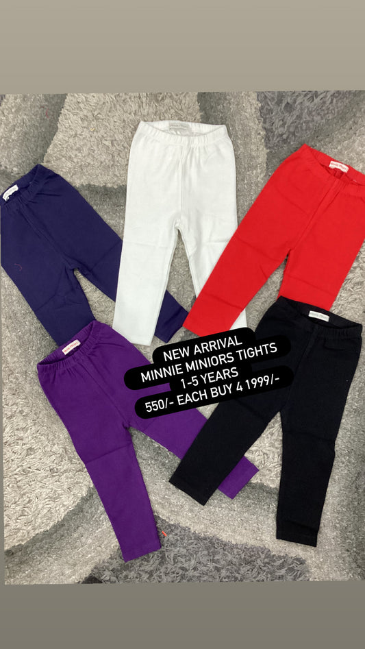 Kids Girls Boys Affordable Baby Outfits –- Winter Warm Original Minnie Minors Tights