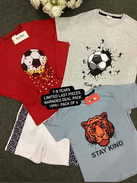 Kids Affordable Collection 2026: Kids Boys Branded Packs Deal Summer Sale 7-8 Years