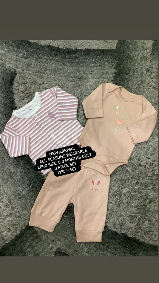 Kids Infant Affordable Baby Outfits –- Winter Original Minnie Minors Pack of 3 Deal