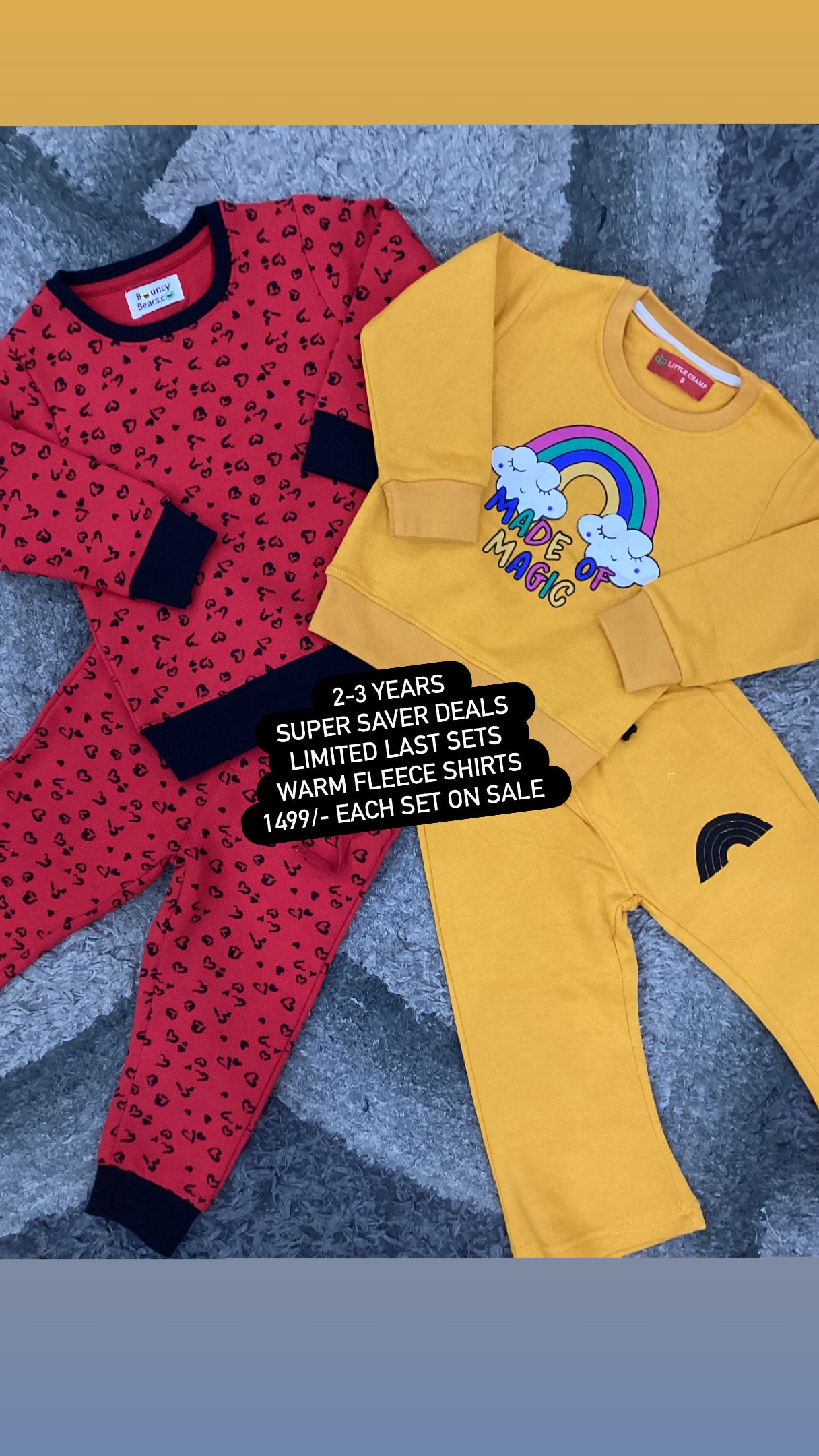 Kids Girls Affordable Baby Outfits –- Winter Warm Fleece Track Suit