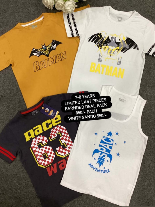 Kids Affordable Collection 2026: Kids Boys Branded Packs Deal Summer Sale 7-8 Years