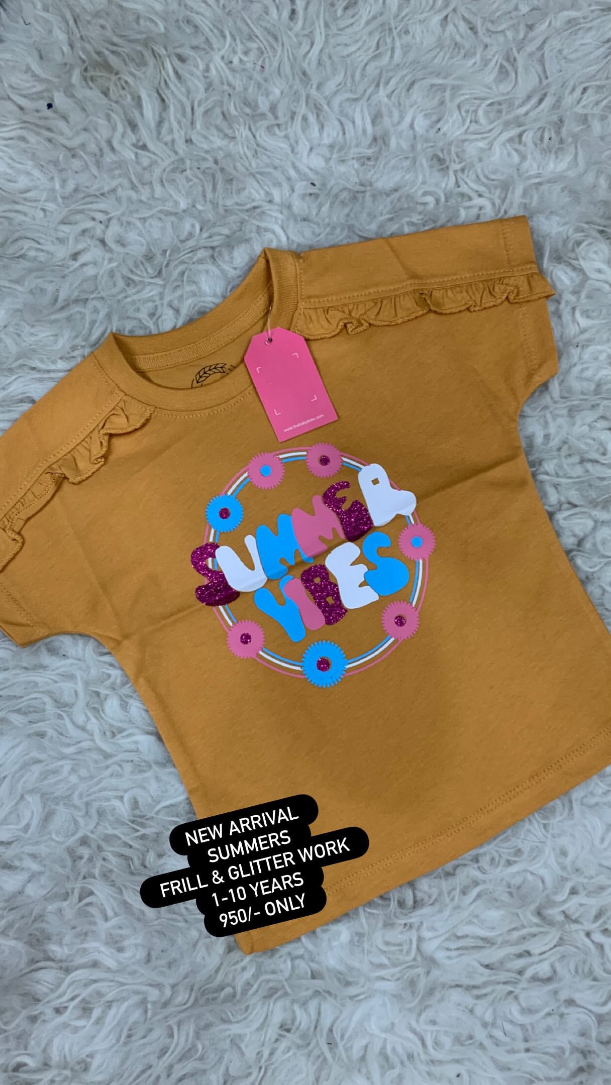 Kids Girls Affordable Baby Outfits –- Summer New Arrival Original Branded Tops