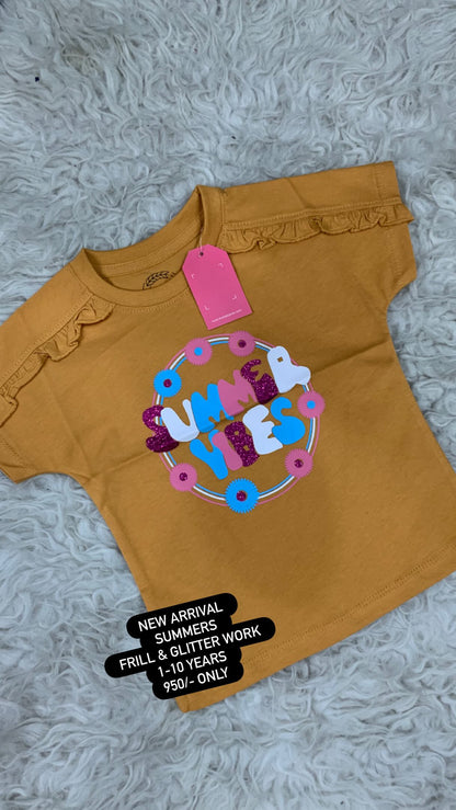 Kids Girls Affordable Baby Outfits –- Summer New Arrival Original Branded Tops