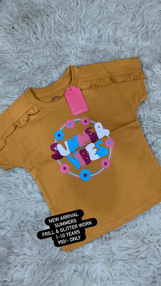 Kids Girls Affordable Baby Outfits –- Summer New Arrival Original Branded Tops