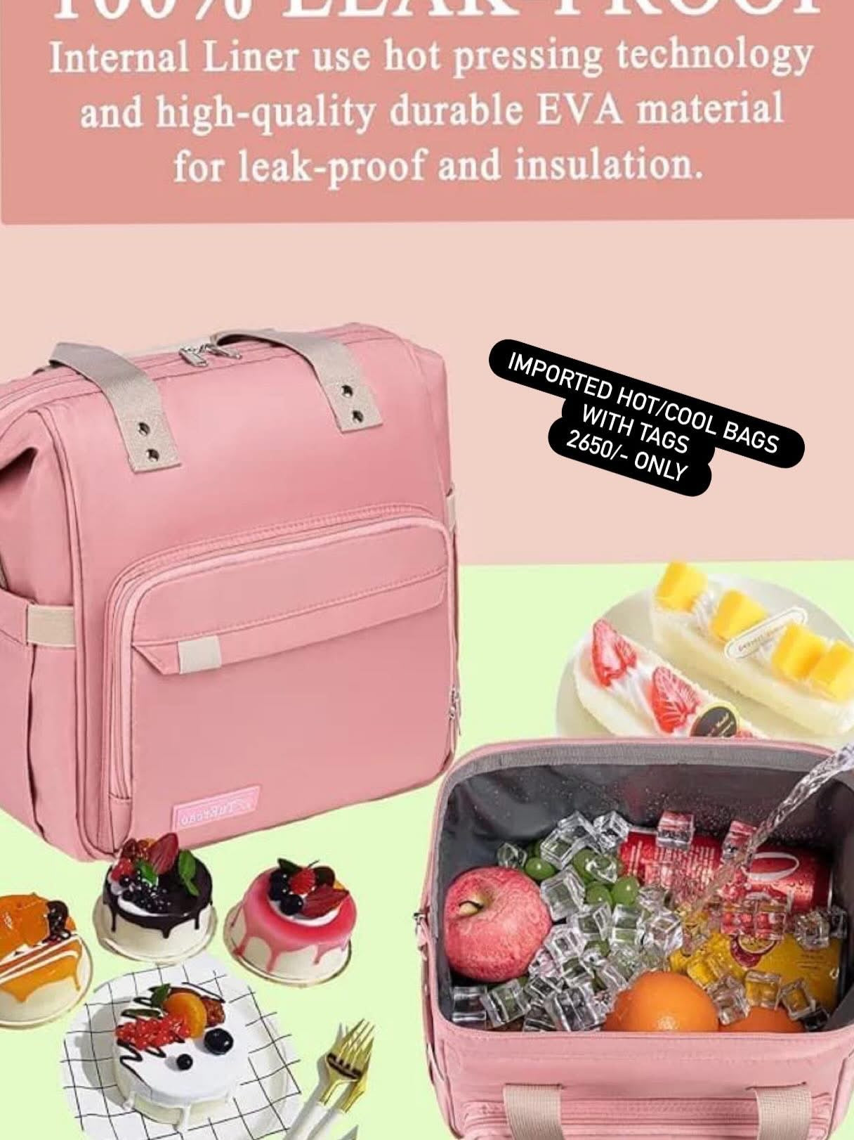 Kids Imported Hot Cool Carrying Bag Under Plastic water proof